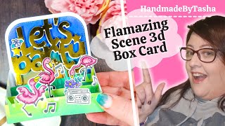Flamazing Scene 3D Box Card | Heffy Doodle