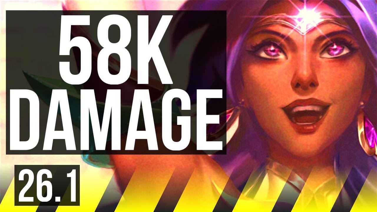 NILAH & Nami vs BRAND & Thresh (ADC) | 58K damage | EUNE Master | 26.1