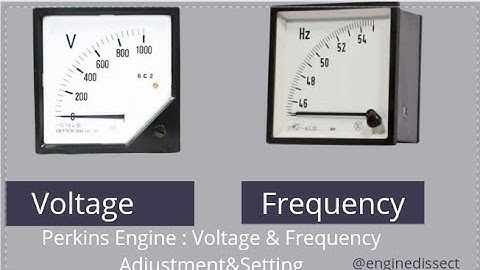 Frequency And Voltage Settings In Perkins Engine