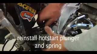 How to remove and reinstall a CRF carb (and most modern 4 stroke MX carbs)