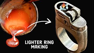 Silver Lighter Ring Craft Tutorial Jewelry