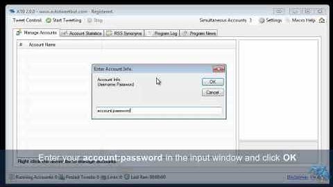 Twitter Account Management Software - ATB add accounts tutorial