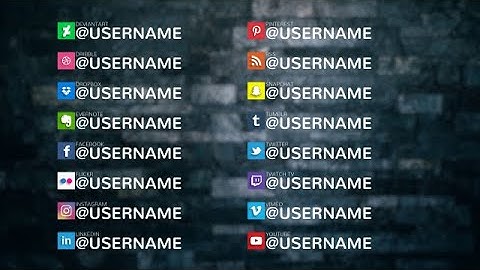 Simple & Clean Social Media Lower Thirds Pack 4K After Effects Templates