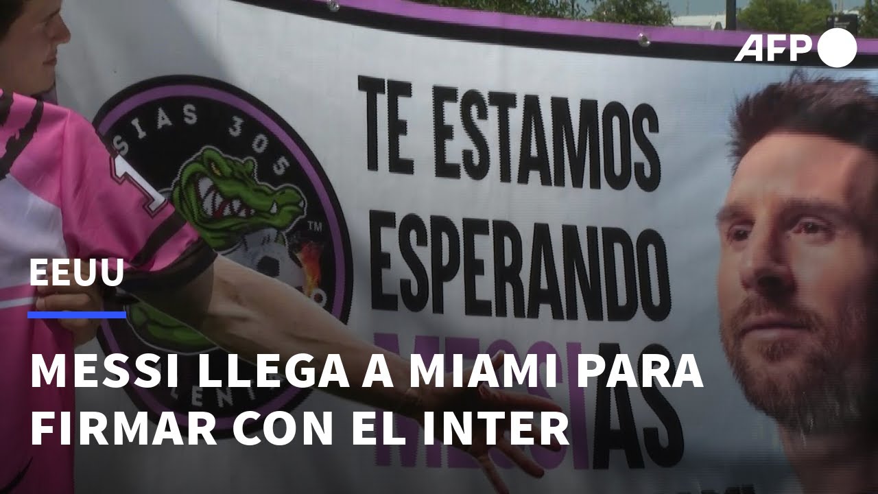 Messi llega a Miami para cerrar su fichaje con el Inter de la MLS | AFP ...
