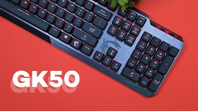 Mechanical Gaming for Sleek MSI Keyboard: GK50 Gaming Profile Gaming | VIGOR YouTube - Strikingly Low Gear|