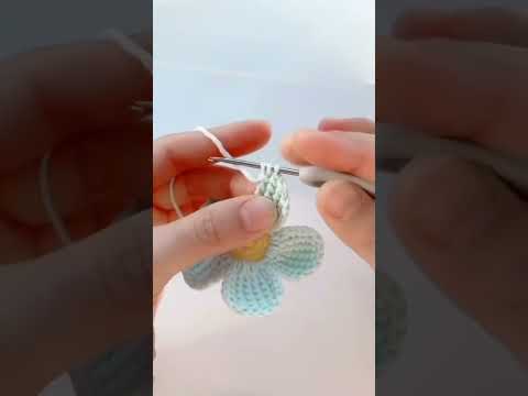 Örgü Çiçek Yapılışı Tığ İşi Papatya Nasıl Yapılır Crochet Flower #örgüçiçek