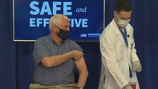 VP Mike Pence, second lady get COVID-19 vaccine on live TV