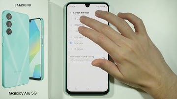 Samsung Galaxy A16 5G: How to Change Screen Timeout