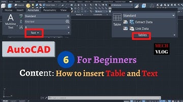 AutoCAD Tutorial | How to insert Text and Table | Malayalam | Mechanical | Part 6