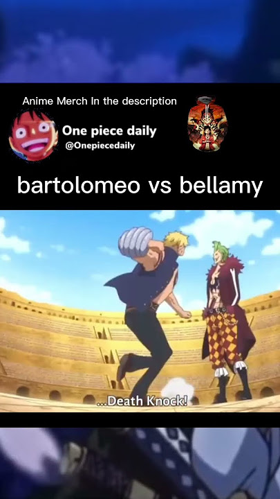 bartolomeo vs bellamy #onepiece #zoro #zoro #sanji