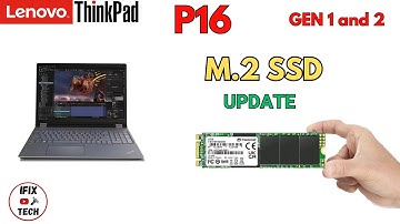 Lenovo ThinkPad P16 M.2 SSD Upgrade Replacement  -  How to Remove Solid State Drive