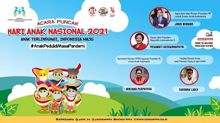 Acara Puncak Hari Anak Nasional 2021 | LIVE STREAMING