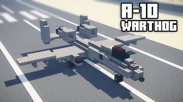 Minecraft A-10 Warthog Thunderbolt II Brrrt Tutorial