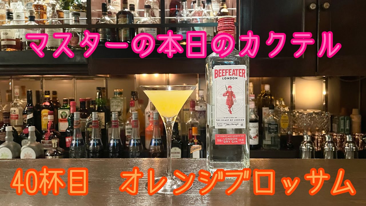 マスターの本日の【カクテル】 40杯目 【オレンジブロッサム】How to