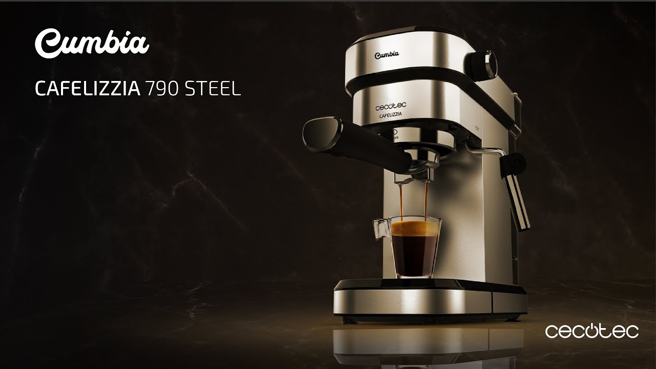 ▷ Chollo Cafetera espresso Cecotec Cumbia Cafelizzia 790 Steel de 1350 W  por sólo 74,30€ y envío gratis (-29%)