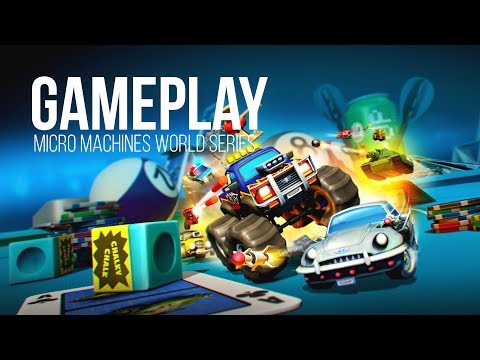 Micro Machines World Series - игровой процесс (gameplay)