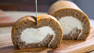 ふわっふわのほうじ茶ラテロールケーキの作り方✴︎How to make Hojicha Roll Cake✴︎ベルギーより