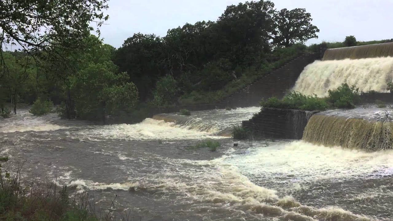 Okmulgee Lake Spillway 6/18/2015 YouTube