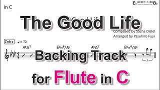 The Good Life - Backing Track with Sheet Music for Flute in C @sax-jazz
