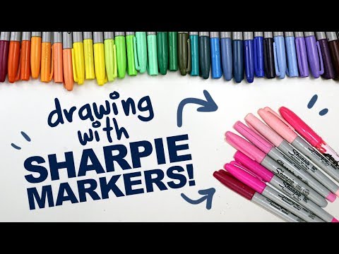 Sharpie Drawing  How To Draw A Sharpie Step By Step