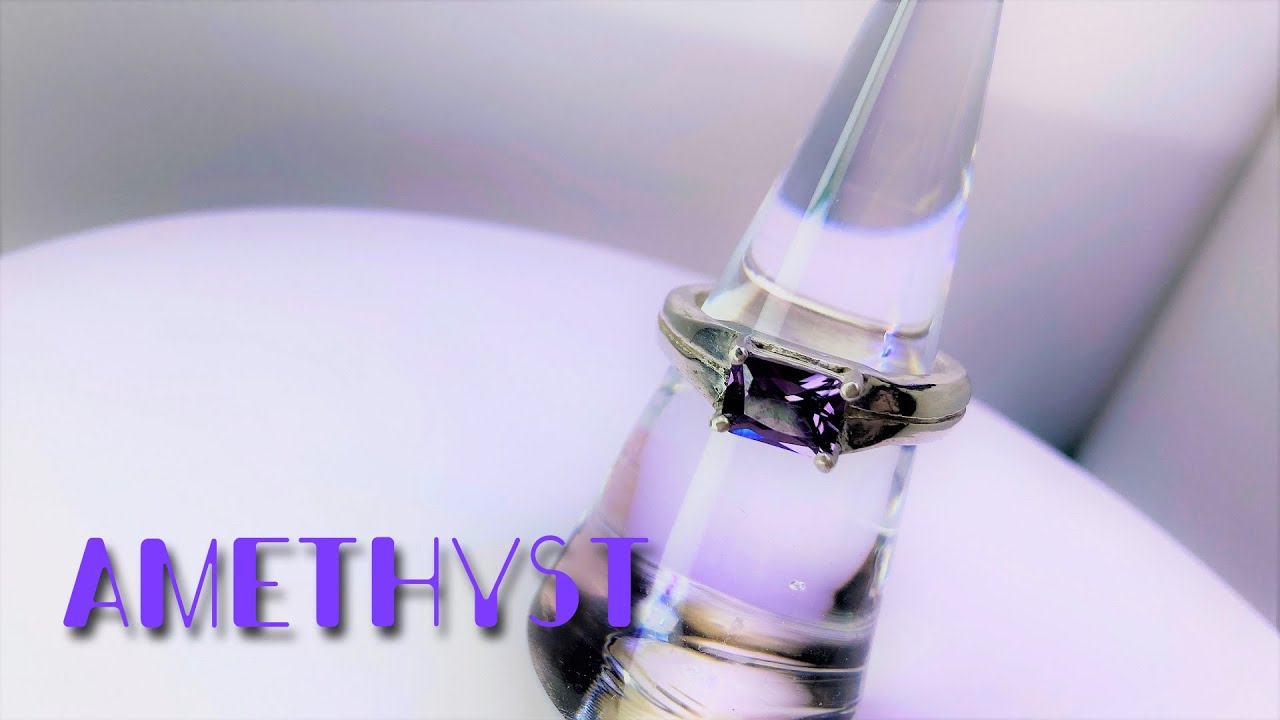 【銀粘土】アートクレイシルバーでアメジストのリング作ってみた。