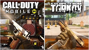 COD Mobile Vs. Arena Breakout (Battlefield) Weapons Graphic Animation Comperition 2022