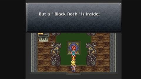 Chrono Trigger (SNES) - Kajar (12000 BC) - Water / Wind / Fire book puzzle (Black Rock accessory)