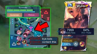 DON'T CELEBERATE TOO EARLY!! TOP GLOBAL GUSION EPIC COMEBACK!?😱 - Mobile Legends
