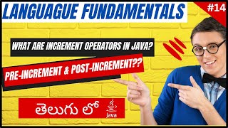 What are Increment Operators in Java in Telugu | Pre-Increment and Post-Increment | #java |#new