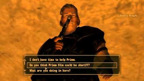 Fallout New Vegas Deputy Beagle Glitch in Primm [pc]