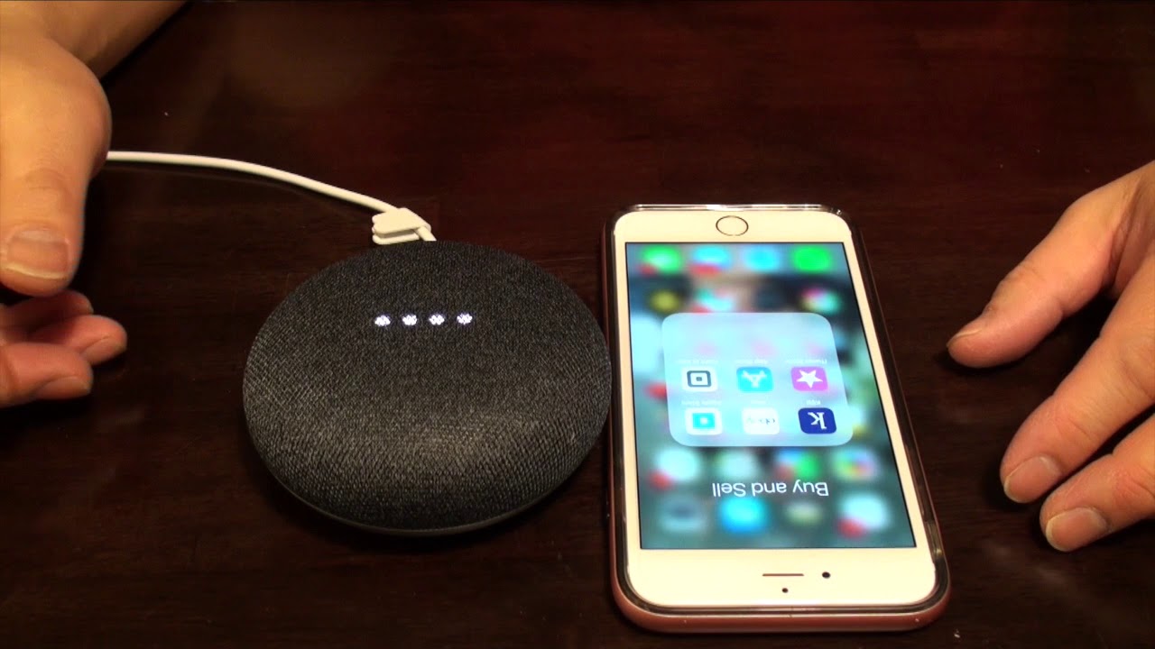 how does google home mini work with iphone