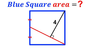 Can you find area of the Blue Square? | (Justify your answer) | #math #maths | #geometry