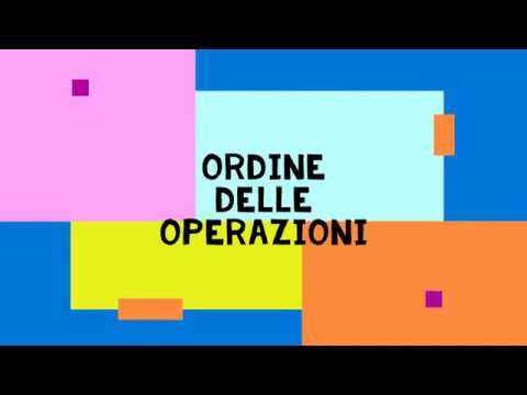 Video: Quale viene prima nell'ordine matematico delle operazioni?