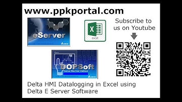Datalogging from Delta HMI to Excel using DOP eServer and DopSoft