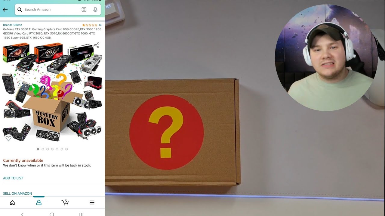 I Bought a Amazon Graphics Card Mystery Box.. YouTube