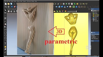 #parametric  3D wall DESIGN IN #artcam 2018 Tutorial in Hindi #3d LADY GOING IN WALL #human Figure