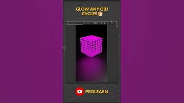 Glow any object cycles | #Blender #blender3d #shorts #shortsvideo #viral #ProLearn #ProLearnbyha