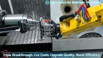 Equipped with automatic robotic arm for loading and unloading