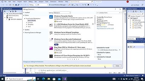 How to download C++ Windows Forms for Visual Studio 2019