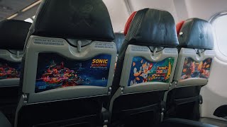 Airasia X Sega Sonic Aircraft New Cabin Makeover