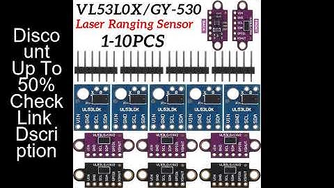 VL53L0X Time-of-Flight Laser Ranging Sensor IIC GY-530 VL53L0X VL53L1X V2 Laser Distance Module High