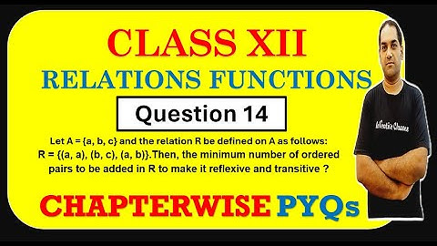 minimum number of ordered pairs to be added in R to make it reflexive and transitive ?