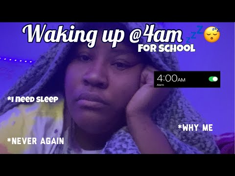 Waking up @4am to get ready for school / XI’Skye