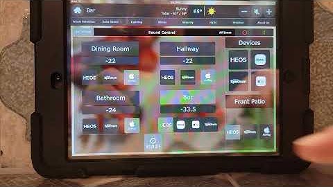IPAD Control System for Restaurant AV