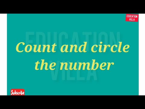 count and circle//Let's