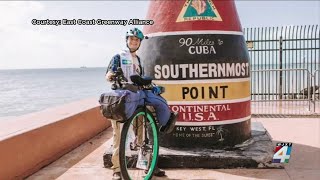 Maine to Key West: Jacksonville unicyclist completes 2,400-mile trip on East Coast Greenway