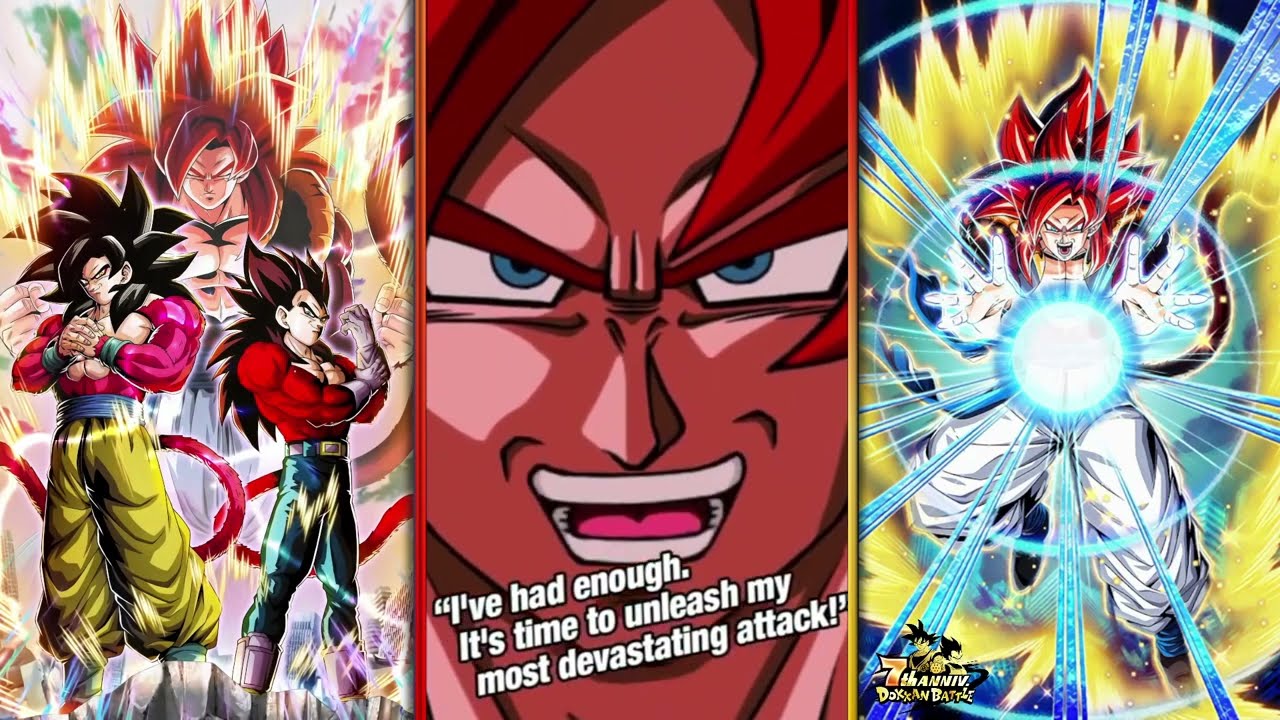 Dokkan World on X: 100% LR SSJ4 GOKU & VEGETA ➜ SSJ4 GOGETA LEVEL 10 LINKS  + NEW OSTS! Dragon Ball Z Dokkan Battle ➥  ➥    / X