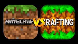Minecraft PE VS Crafting and Building (Game Comparison)