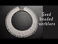How to make netted necklace with seed beads, tutorial for beginners
