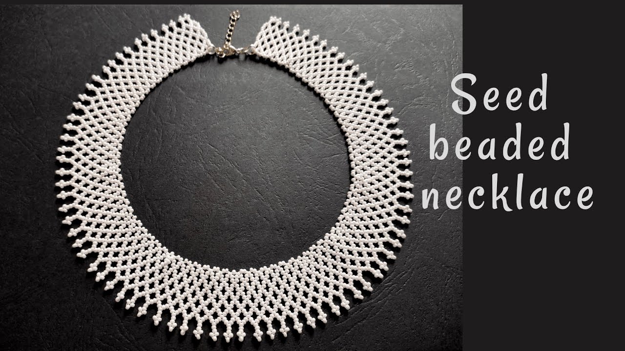 Free pattern for beautiful beaded necklace Black Goddess | Beads Magic